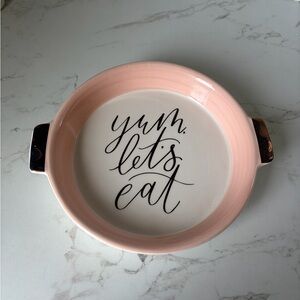 Pink Ceramic Baking Dish